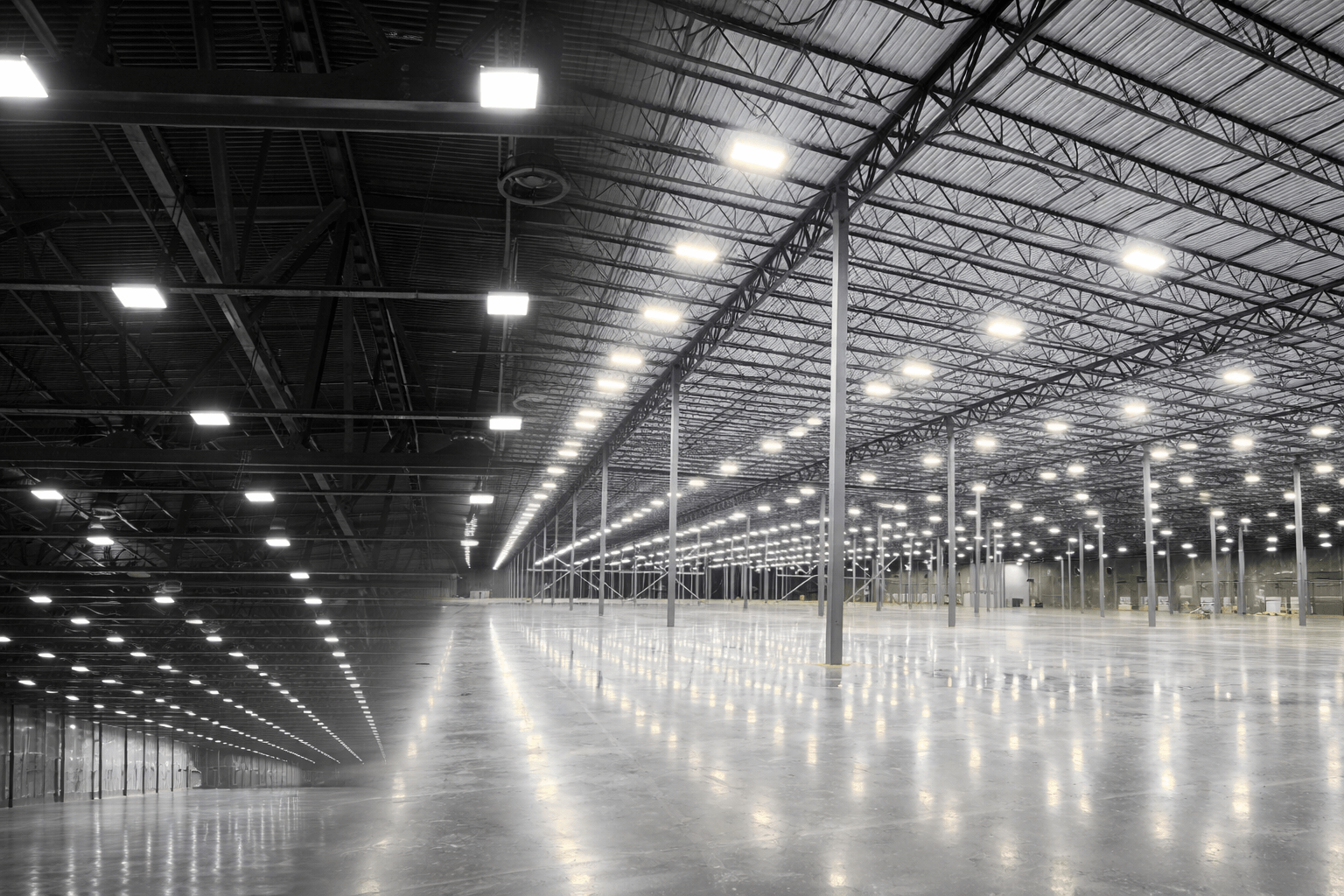 Industrial lighting example